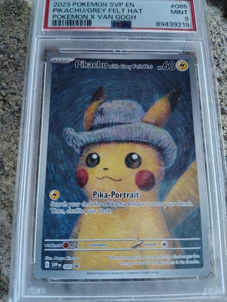 2023 Pokémon Pikachu with Grey Felt Hat CGC 10 PRISTINE 2023 Pokemon Pikachu with Grey Felt Hat