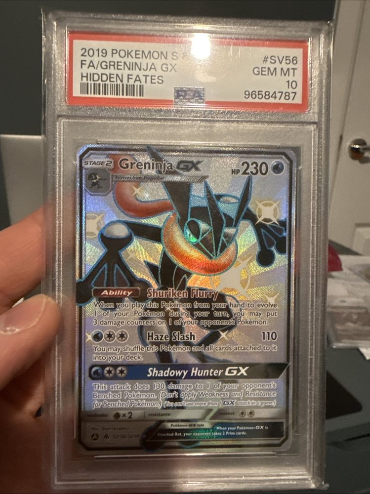 ニンフィアGX PSA10 championship series 2019 Greninja GX SV56/SV94 Hidden Fates: Shiny Vault Holo for