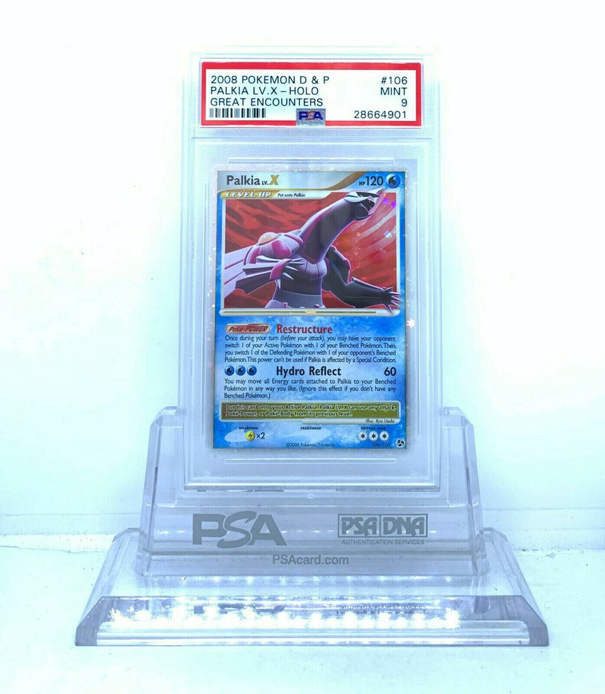 Auction Prices Realized Tcg Cards 08 Pokemon Diamond Pearl Great Encounters Palkia Lv X Holo