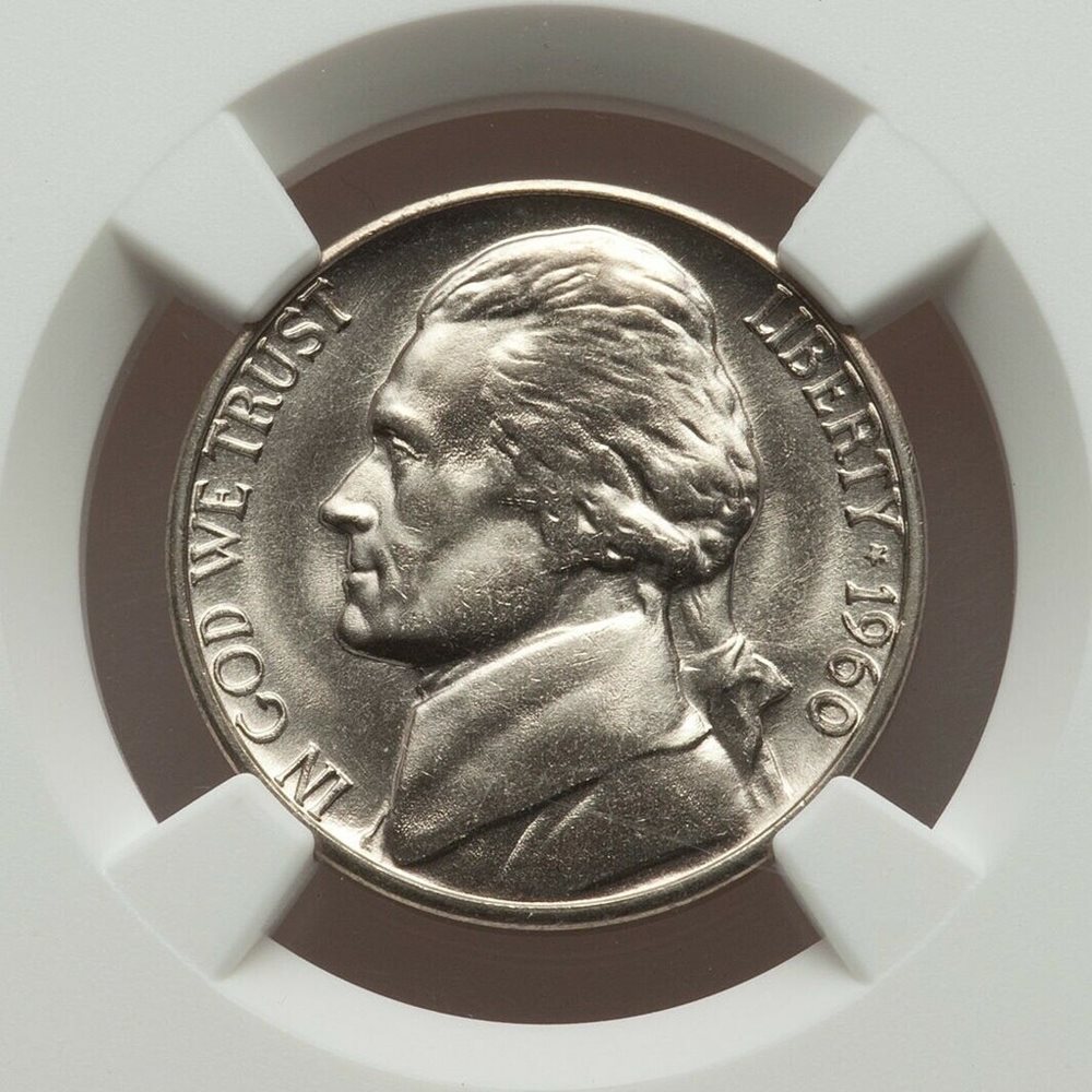 1960 D Jefferson Nickel 5C * MS67 * Ultra Rare Gem * Top Pop