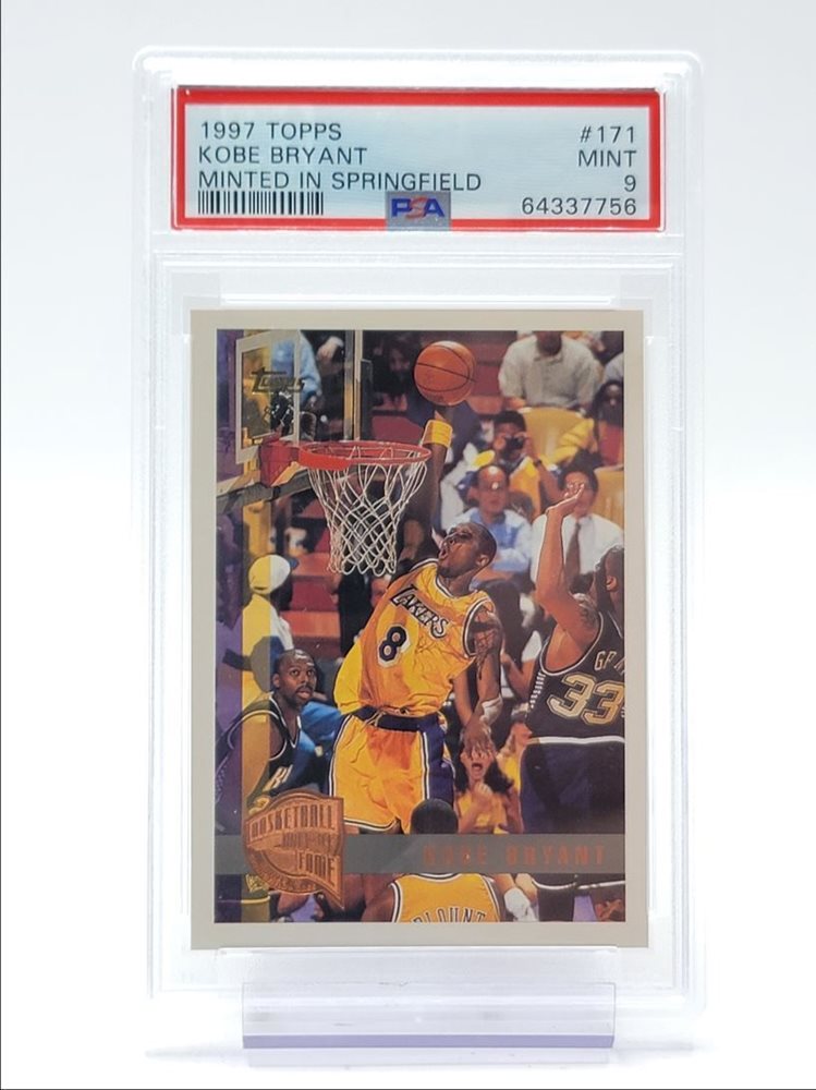 kobe bryant graded card Kobe Bryant 1997-98 Upper Deck Italian Stickers #60 PSA 9 – Basketball Card  Guy main image 1
