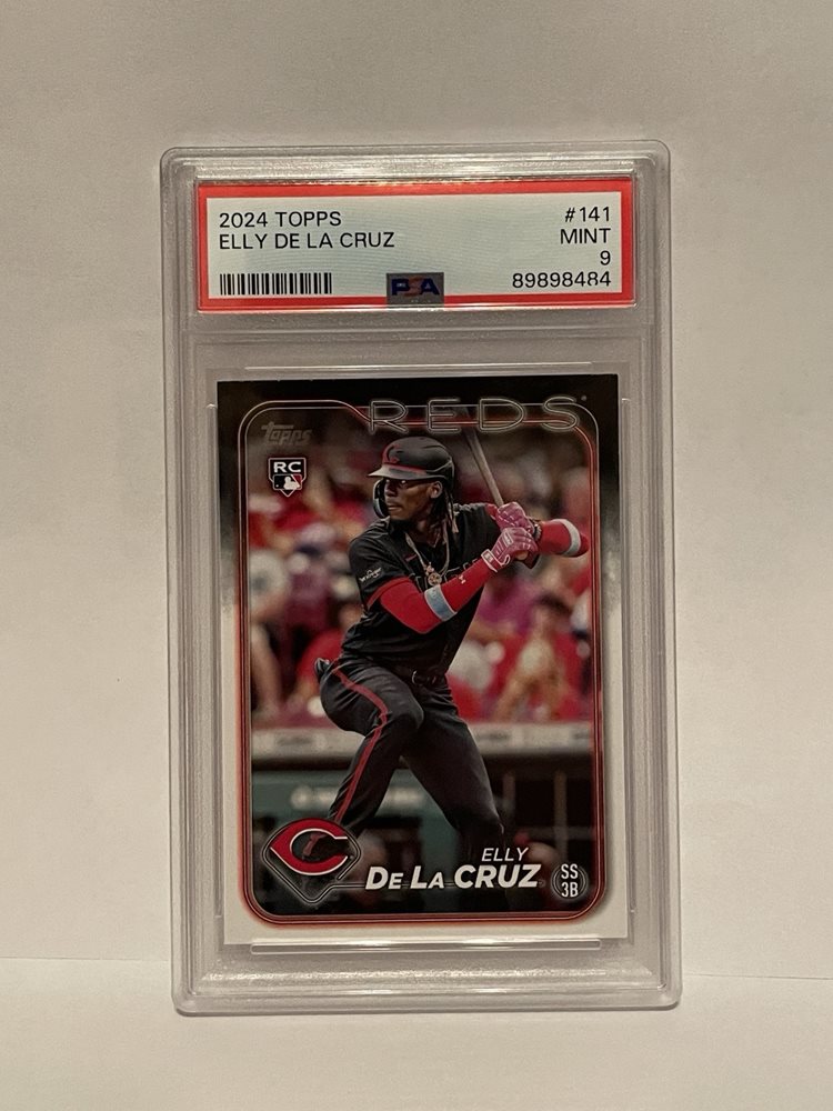 【貴重】_ＰSA9鑑定品_ELLY DE LA CRUZ_直筆オンカードサイン ELLY DE LA CRUZ 2024 Topps /75 Auto エリー・デラクルーズ