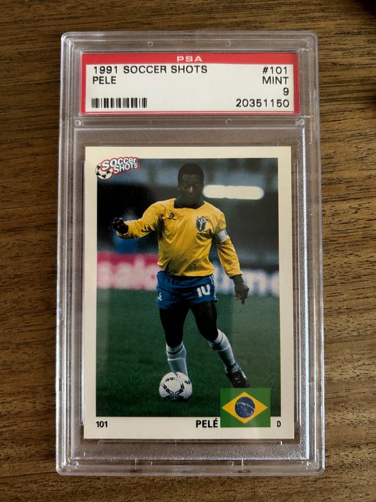 貴重 SoccerShots ペレ ブラジル代表 1991年 プロモカード Auction Prices Realized Soccer Cards 1991 SOCCER SHOTS Pele